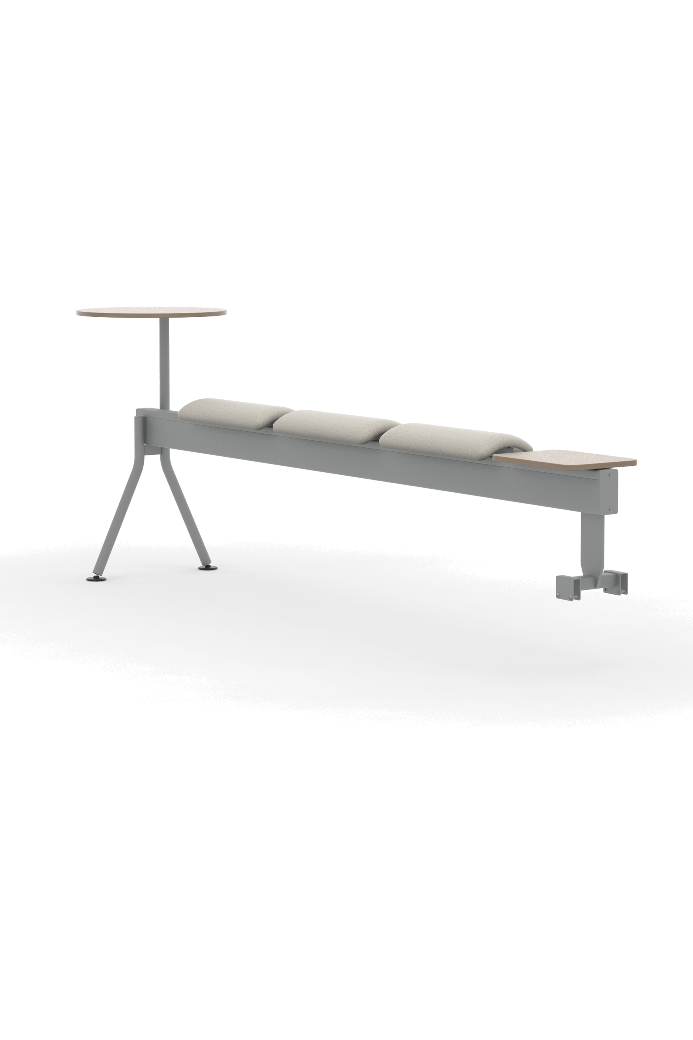 CB3SABPFHT / 3 Upholstered perches beam