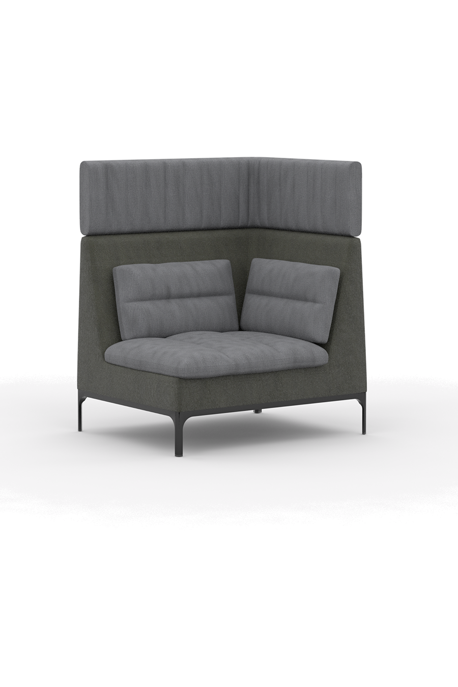 HAM101HRLH / Single Seat Left Hand Corner Unit