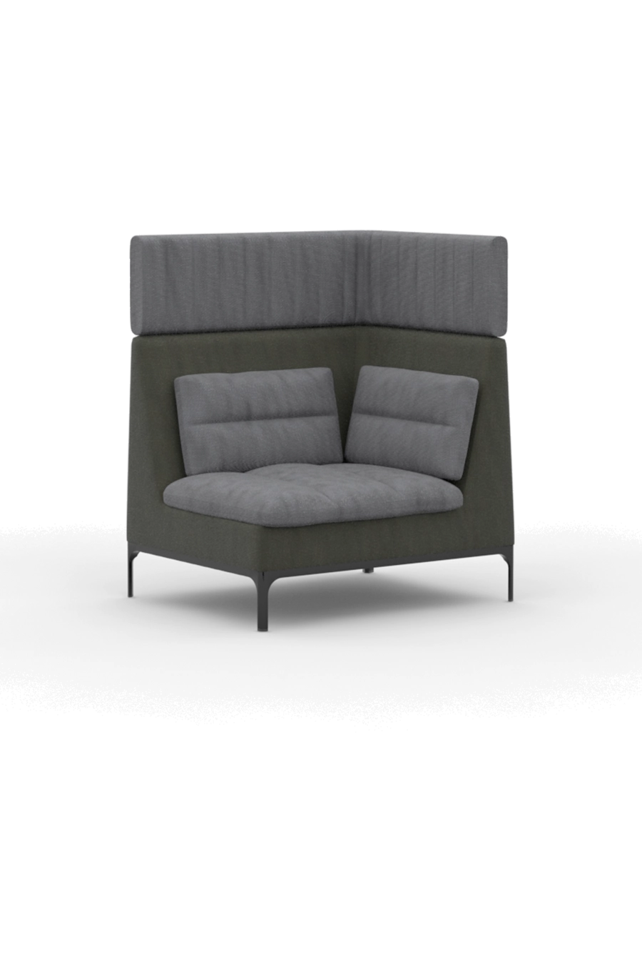 HAM101HRLH / Single Seat Left Hand Corner Unit